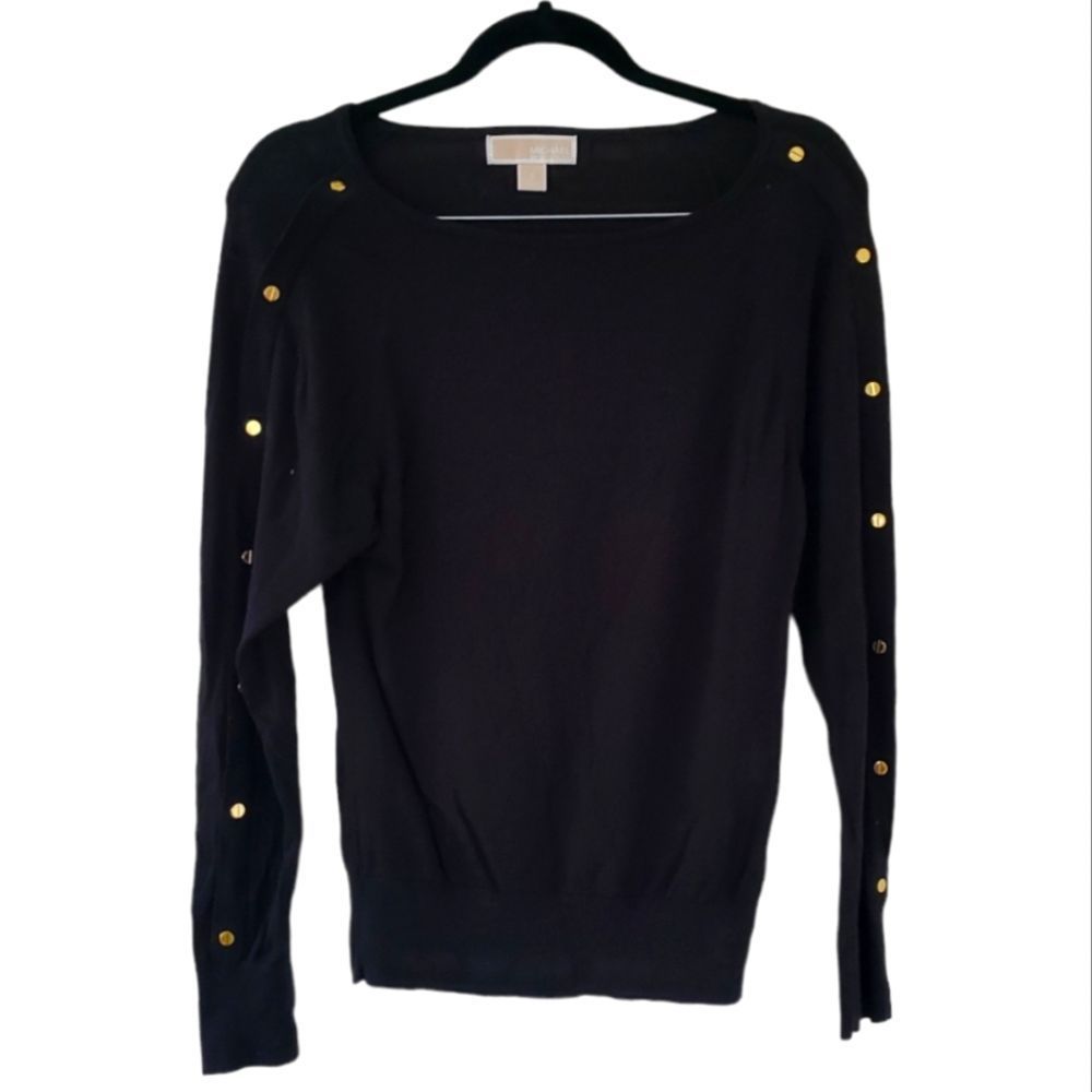 MICHAEL Michael Kors Gold Studded Sweater Sz.S
